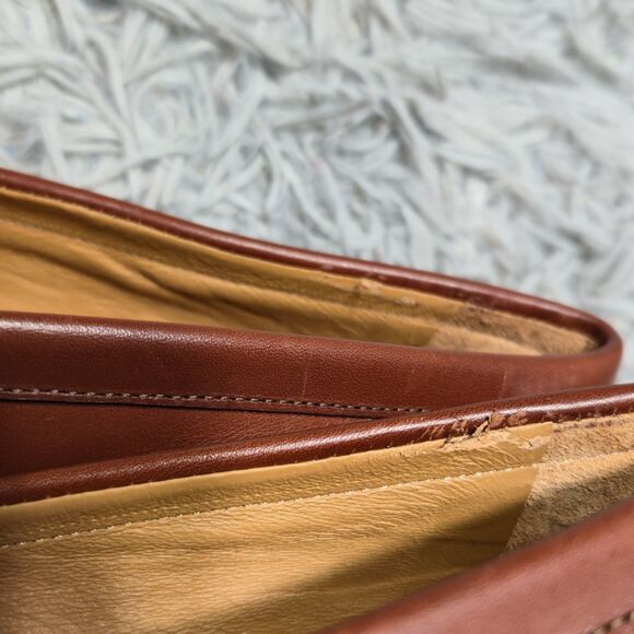 Sezane Andrea Natural Heritage Womens Size 8 EU 38 Warm Brown Leather Loafers - Picture 7 of 12
